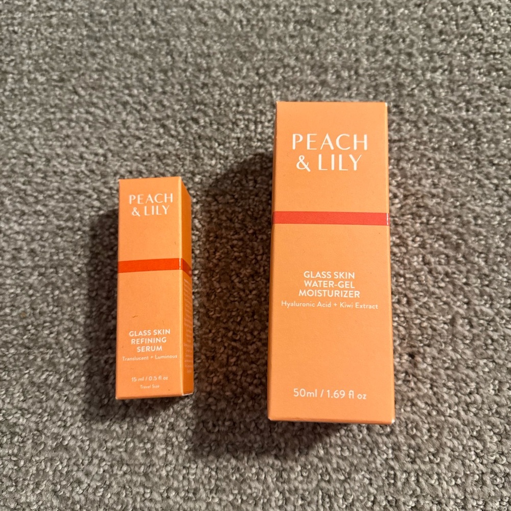 Peach & Lily Glass Skin Water-Gel Moisturizer + Refining Serum - Orange